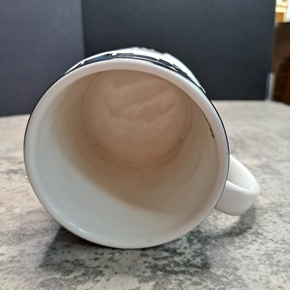 Starbucks Black and White San Francisco City Relief Embossed Mug Skyline - Picture 5 of 10